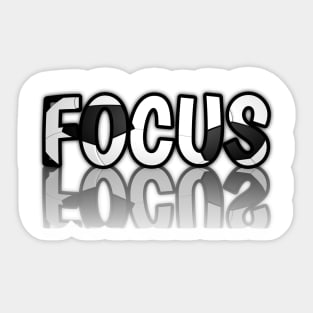 Focus - Soccer Lover - Football Futbol - Sports Team - Athlete Player - Motivational Quote Sticker